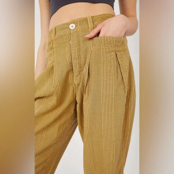 NWT Free People Make A Stand Trousers in Sepia - Picture 3 of 7